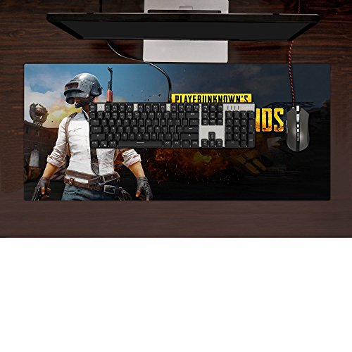 Large Gaming Mouse Pad, Imegny Extended Keyboard & Mouse Mat with Stitched Edges + Non-Slip Rubber Base - Thumbnail 2