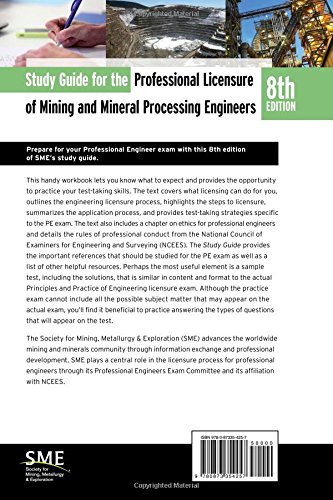 Study Guide for the Professional Licensure of Mining and Mineral Processing Engineers, 8th Edition