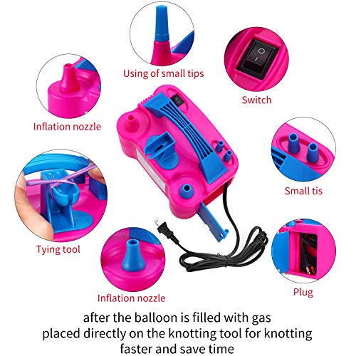 Electric Air Balloon Pump and Balloon Tying Tool In One,110V 600W