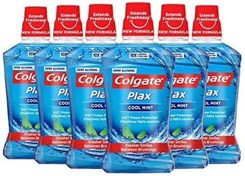 Colgate Plax Cool Mint Mouthwash with CPC 500 ml, Pack of 6, 500 ml (Pack of 6)