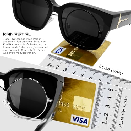 KANASTAL Plus Size Over Sunglasses Men and Women Square Polarised Over Glasses Sunglasses for Glasses Wearers UV400 Sun Protection Over Sunglasses Fit Over Sunglasses