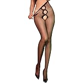 ZCGFKANYU Shiny Pantyhose for Women Oil Shiny Ultra-Thin Sheer Tights Bow Crotch 5 Denier Silky Pantyhose