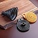 Deiss ART Silicone Collapsible Funnel Set - Rounded & Squared Foldable Funnels - Food Grade, BPA free, Dishwasher Safe - Set of 2