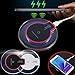 Olseti New Wireless Charger Crystal Round Charging Pad with Receiver for iPhone Charging Stations