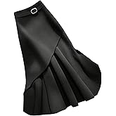 SHENHE Women's Elegant High Waist A Line Flare Skirt Business Work Office Midi Skirt