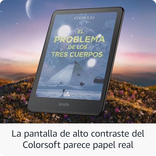 Amazon Kindle Colorsoft de 16 GB (último modelo). Con pantalla a color que da vida a las portadas y al contenido, ahora con resaltados en color. Sin anuncios. Negro
