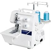 Juki MCS-1600 Cover Stitch and Chain Stitch Sewing Machine with Super Easy Looper Threading, 1,350 Stitches Per Minute, and Differential Feed Adjustment (White)