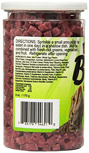 Nature Zone SNZ54621 Bearded Dragon Bites Soft Moist Food, 9-Ounce