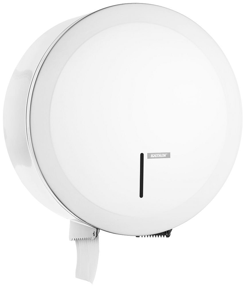 Katrin Gigant 989516 Toilet Paper Dispenser, Small, White