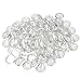 100 Pieces Glass Dome Cabochons Clear Round Cabochons Tiles Clear Cameo, Non-calibrated Round For Cameo Pendants, Photo Jewelry, Rings, Necklaces ( 30 mm )