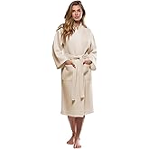 Turquaz Lightweight Full-Length Robes For Women Waffle Kimono Bathrobe - Soft, Fast-Drying, Long-Lasting Cotton Blend Unisex