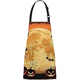 JXDXHCW Unisex Adjustable Apron with Pockets - Water-Resistant Kitchen Cooking Apron for Women & Men, 29x26 Inches