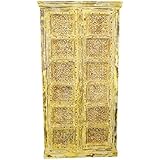 Mogul Interior Antique Vintage Hand Carved Armoire India Solid Wood Cabinet Wardrobe Eclectic Collection
