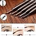 Gracefulvara Eyebrow Pencil With Brush Waterproof Makeup Cosmetic Tool Gray