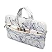 Canvaslife New Marble Pattern 15 inch Waterproof Laptop Shoulder Messenger Bag Case with Rebound Bubble Protection for 14 inch-15.6 inch Laptop 15 Case Bag