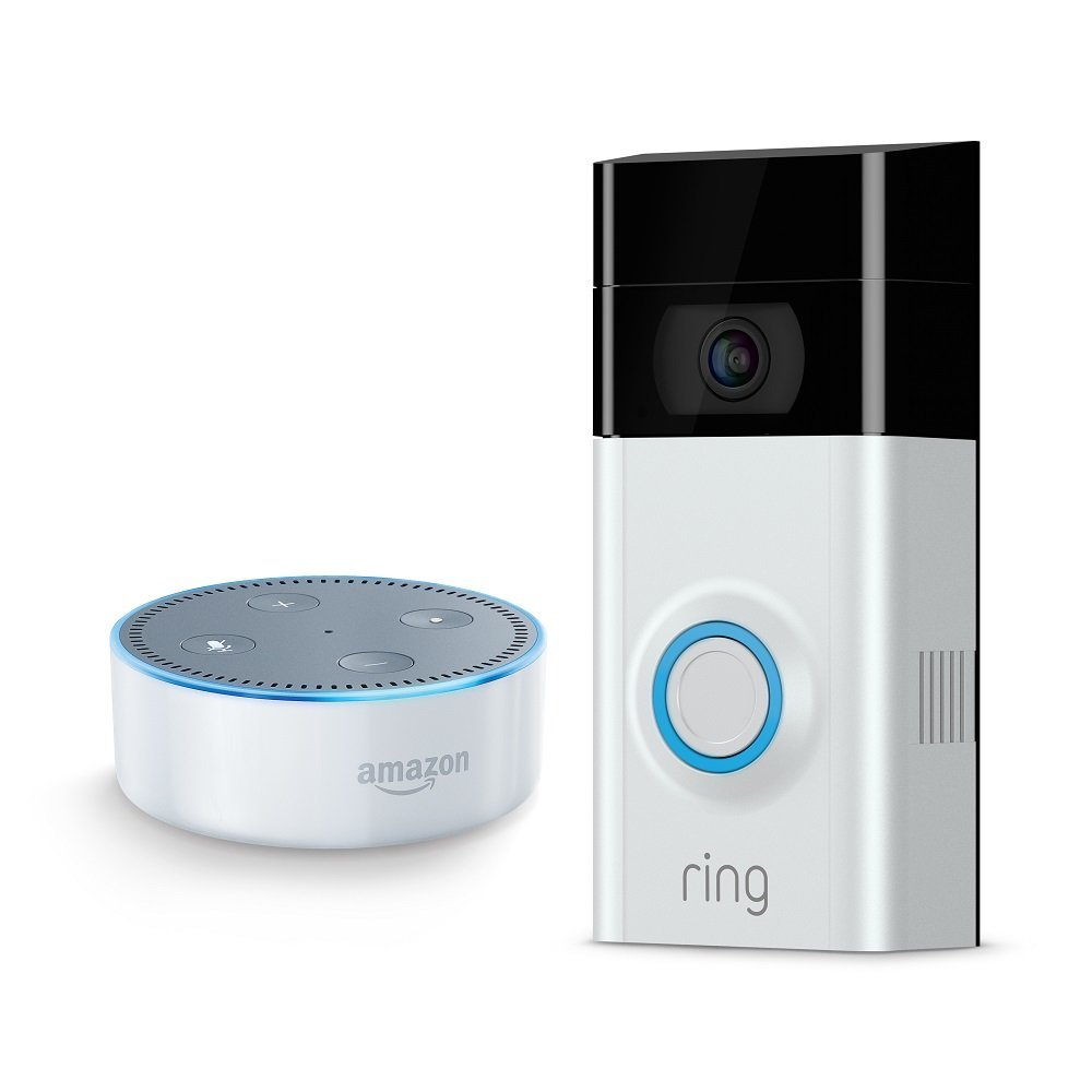Ring Video Doorbell 2 + Echo Dot (2nd Generation) White Pricepulse