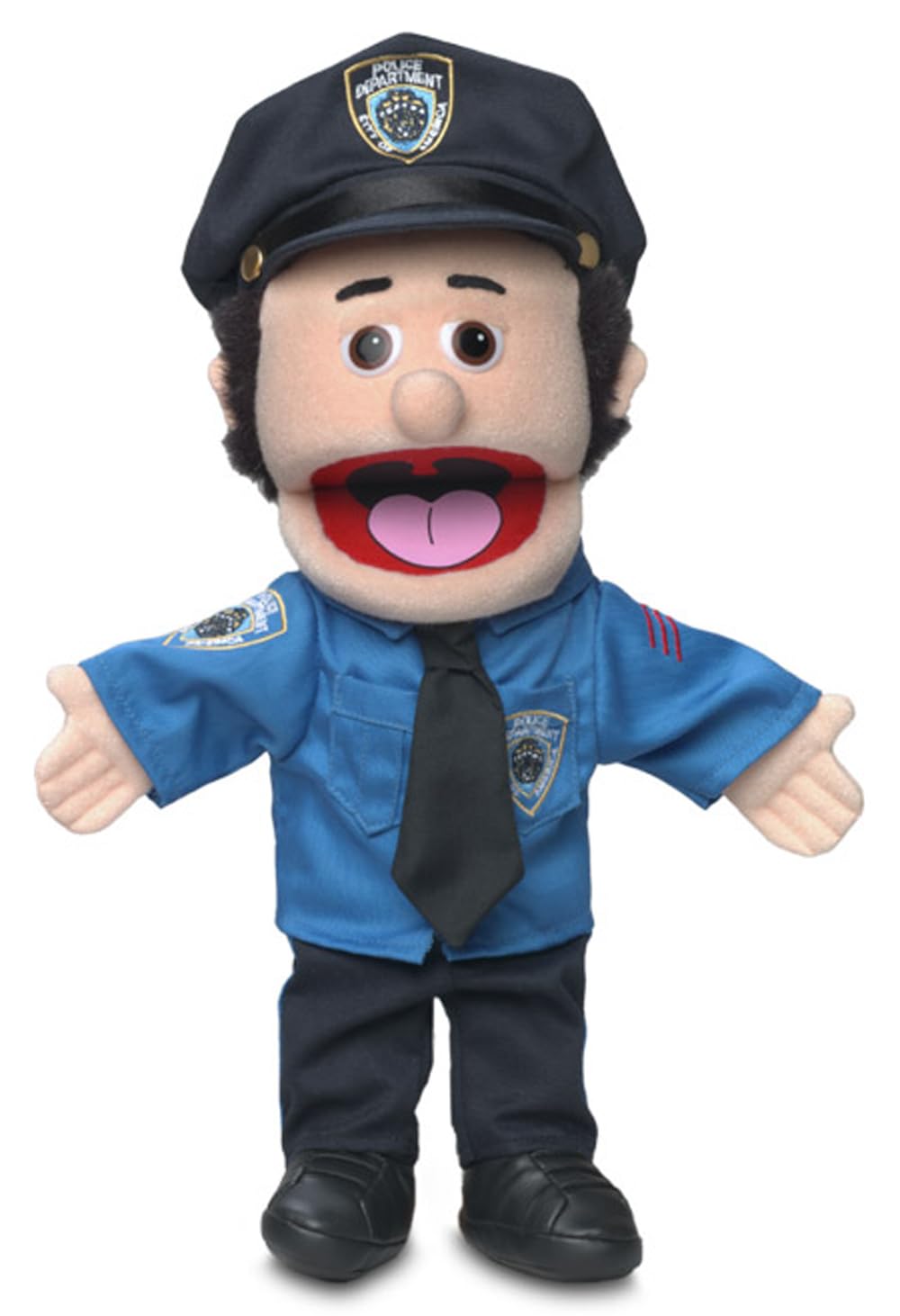 Policeman, Peach Male, Hand Puppet, 40cm
