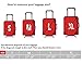 Myosotis510 Travel Around the World Luggage Protector Suitcase Cover