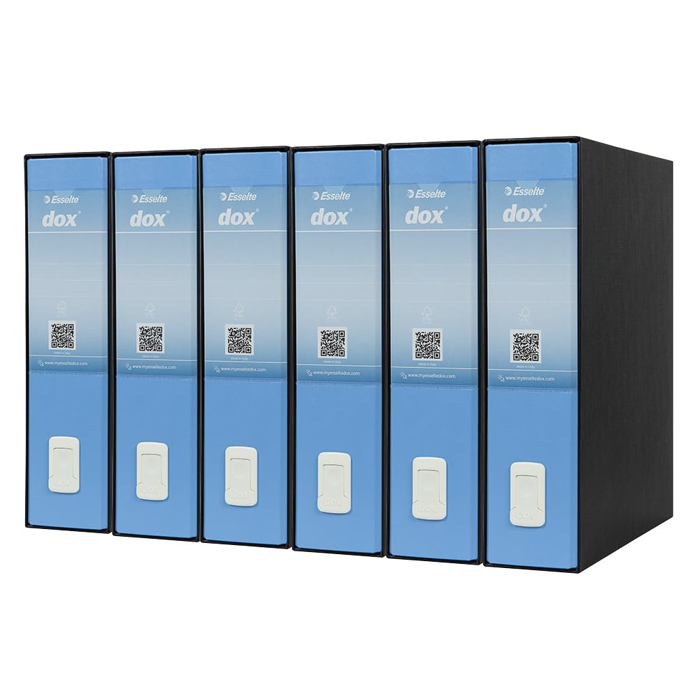 Rexel DOX A4 Ring Binder 2 Lever Folder Foolscap Blue