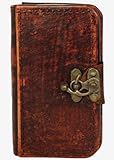 Plain Brown Handmade Samsung Galaxy S3 Cases Cover Leather Wallet Hardcover Lock Case Hardback Covers Side Flip Pouch