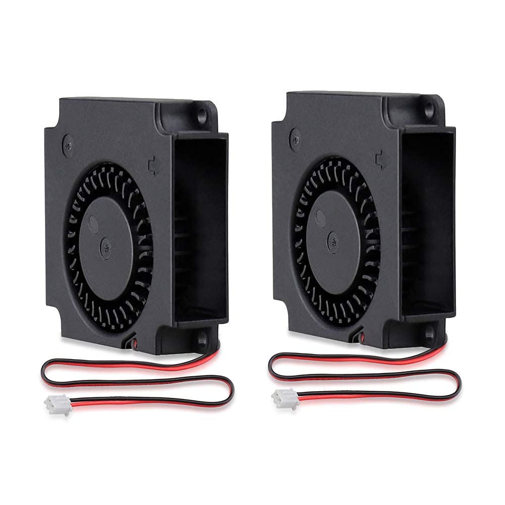 GDSTIME 40mm Blower Fan DC 24V 40 x 10mm 4010 Turbo Case Fan 2 Pin 9500RPM for 3d Printeer Mini Heatsink (Pack of 2)