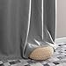 jinchan Linen Textured Curtain 84 Inch Long for Living Room Room Darkening Thermal Insulated Grommet Top Window Drape for Bedroom 52x84 Grey 1 Panel