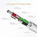 Kinps Apple MFi Certified Lightning to USB Cable 10ft/3m iPhone Charger Cord Super Long for iPhone X / 8 / 8 Plus / 7 / 7 Plus / 6S / 6S Plus / 6 / 6 Plus / SE, iPad Pro/Air/Mini (10FT Black & Silver)