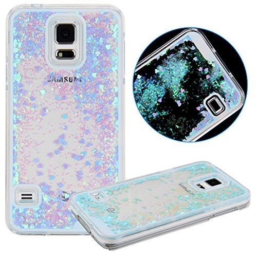 Galaxy S5 Case,Samsung Galaxy S5 Glitter Case,UZZO Bling Case For Galaxy S5,Funny Liquid Infused with Glitter and Stars Dual Layer Hybrid Plastic Hard Case Shell Back Case For Samsung Galaxy S5 Galaxy S5 Case,Samsung Galaxy S5 Glitter Case,UZZO Bling Case For Galaxy S5,Funny Liquid Infused with Glitter and Stars Dual Layer Hybrid Plastic Hard Case Shell Back Case For Samsung Galaxy S5