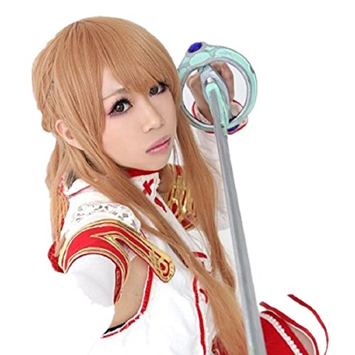 Sword Art Online Yuuki Asuna cosplay costume wig