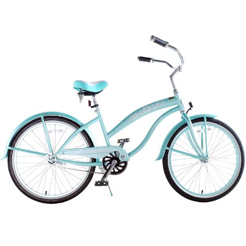 mint green ladies bike