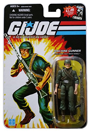 G.I. Joe 25th Anniversary Comic Series Cardback: Staff SGT. Rock n Roll (Machine Gunner) 3.75 Inch Action Figure