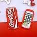 3D Soft Silicone Red Cocacola Cola Can Case for iPhone 7+ 7Plus 8Plus 8+ Large Size 5.5 Screen Glitter Shockproof Drop Resistant Protective Shiny Unique Cool Special Fun Kids Boys Teens Girls Men