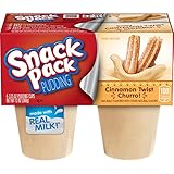 Snack Pack Cinnamon Twist Churro Pudding, 4 Count