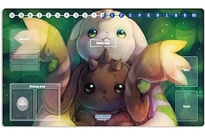 Mlikemat New DTCG Duel Playmat Digimon Board Terriermon Trading Card Game Mat Desk Pad + Free Bag (ZD002-225-SM)