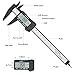 Illumifun Electronic Digital Caliper 6 Inch - Plastic Vernier Caliper, Caliber Measuring Tool, 0-6 Inch/0-150 mm Micrometer Ruler with Large LCD Screen, Auto-Off Featured Calipers (Black)