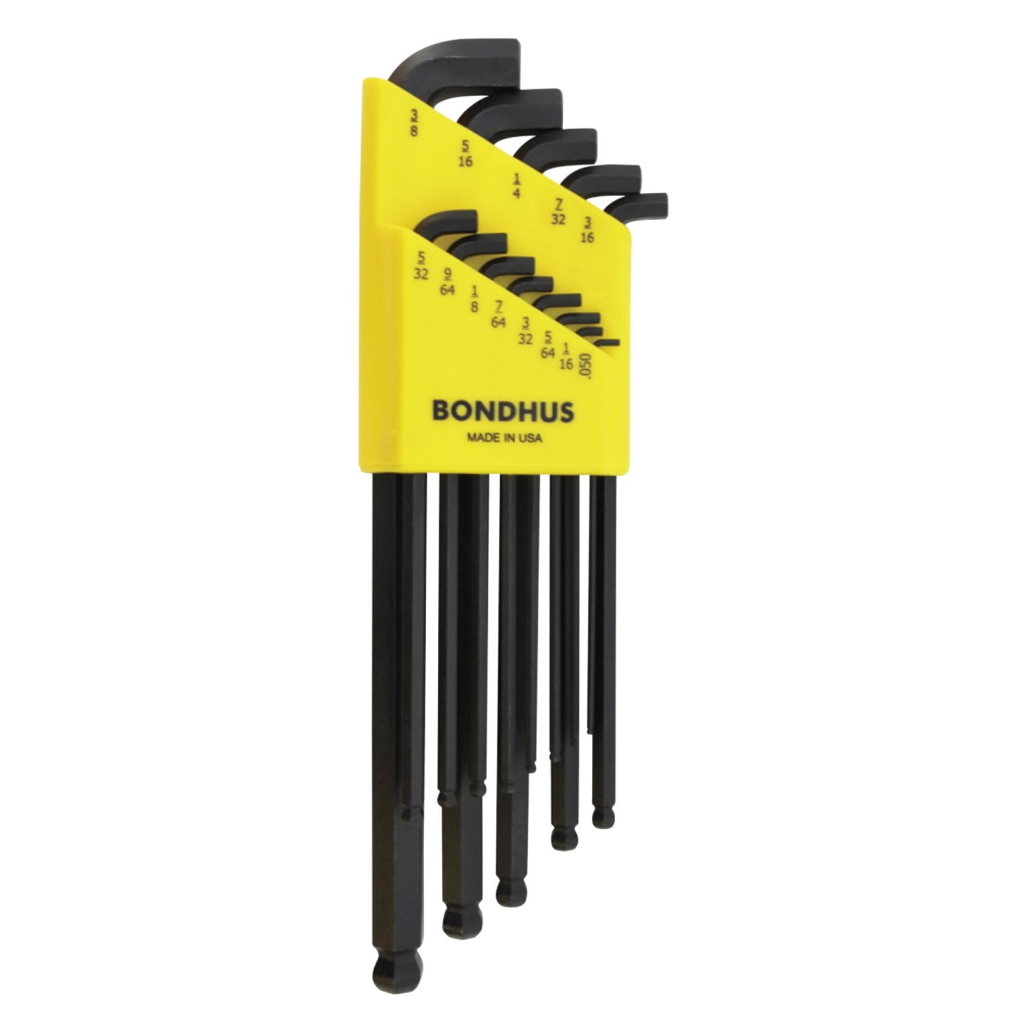 Bondhus SBLX13 Stubby BALLEND Hexagon Key Set 0.050"-3/8", 16537, PROTANIUM Precision HIGH Torque Steel