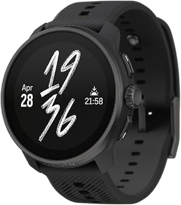 Race S Montre Sport Femme Homme, Tracker d'Activités GPS Running, Bi-Band GNSS, Carte Hors Ligne, Écran Tactile AMOLED, Smartwatch Cardiofréquencemètre Podomètre Altimètre, 13 Jours d'Autonomie