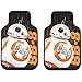 BB-8 Robot Lucasfilm LTD Star Wars Disney Auto Car Truck SUV Vehicle Front Seat Plasticlear Vinyl Floor Mats - Pair