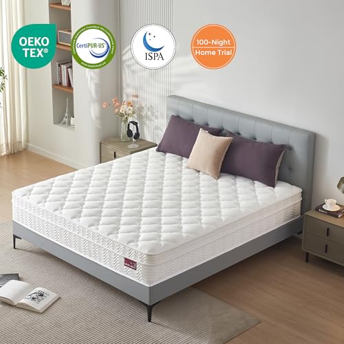 dosleeps Single Mattress 3FT | 10.6 Inch Memory Foam & Pocket Sprung | 9-Zone Orthopedic Support,Medium Firm,Edge Support,Motion Isolation 90x190x27cm