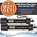 Nature's Hangout Personal Water Filter Straw for Camping, Hiking, Travel, and Emergency Preparedness with New .01 Nano Tech Filtration. Includes Boost Bag + Survival Tube + Flush Syringe