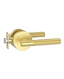Asidrama 1 Pack Passage Gold Door Handles, Door