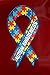 2 Large Size Autism Awareness Ribbon Car Magnets 8