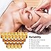 Essential Oil Bottles 2ml ( Amber Glass with Golden Lids, 36 Pack, 192 Labels, 4 Droppers by PrettyCare ) 5/8 Dram Vial Bottles for Oils, Bottles for Oils, Mixes and Samples