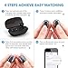 True Wireless Earbuds, Fnova Dual Bluetooth Headphones Mini Twins Sweatproof Headset In-Ear V4.2 Earpieces Earphones with Built-in Mic and Charging Case for iPhone Android Samsung iPad, Black