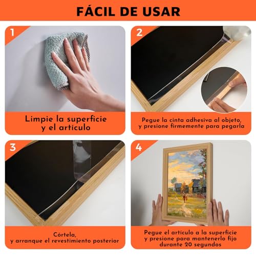 LSXD Cinta Doble Cara, 2 Rollos 5M Nano Tape Extrafuerte Reutilizable y Impermeable con Tijera, Tape Doble Cara Transparente para Pared, Cocina, Baño, Alfombra, Manualidades, Fijación de Fotos