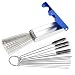 10 Piece Tube Bottle Brush Kit Brass Stainless Steel Bristle 12" Long, Size 1/4" to 3/4" PMD Products primary