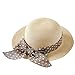 Connectyle Kids Classic Lovely Summer Straw Hat Cap Bowknot Beach Sun Protection Hats for Girls,  52  20.5