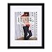 RPJC 11 x 14 Picture Frames Made of Solid Wood and High Definition Glass Display Pictures 8x10 with Mat or 11x14 Without Mat for Wall Mounting Photo Frame Black primary