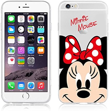 Disney Minnie cartoon Character Transparent Soft TPU cases (iphone 7, Minnie)