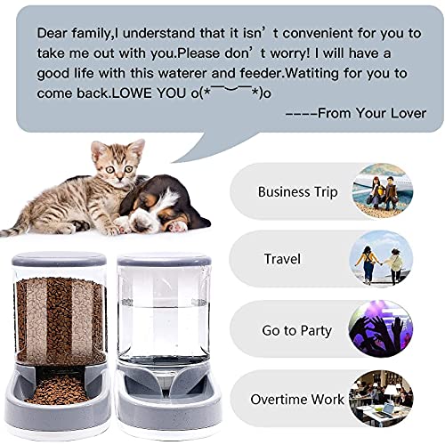 LeYoMiao Automatic Pet Feeder Medium and Small Pet Automatic Food Feeder and Drinker Set 3.8 L, Dog Travel Supplies… - Image 7